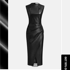 Elegant Black Sleeveless Dress
